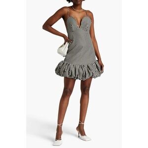 KHAITE Sienna Dress Black & White Gingham size XS